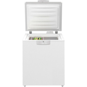Beko HSM14540, 205 L, Clasa E, Fast Freezing, Securizare, Alb