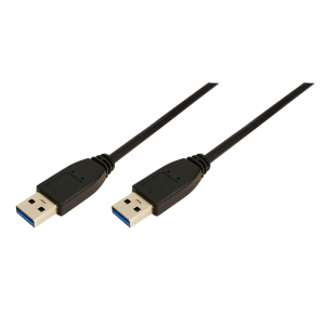Cablu periferice Logilink USB 3.0 Male tip A - USB 3.0 Male tip A, 3m, Negru