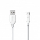 Anker USB Male la microUSB Male, 0.9 m, White
