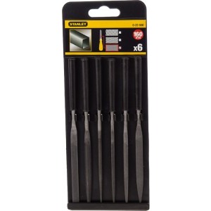 STANLEY Set 6 pile fine 160mm, 0-22-500