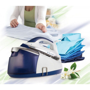 Heinner Statie de calcat HIS-D2403BL, 2400W, 40g/min, Alb-Albastru