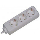 Priza/prelungitor Bachmann Selly 3x Schuko, 1.5m, White