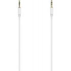 Cablu audio Hama Jack 3.5 mm Male - Jack 3.5 mm Male 1m, alb