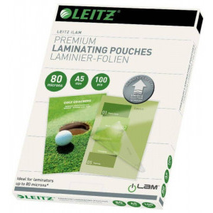 Leitz Laminator UDT Folie pentru laminare la cald, A4, 80 microni, 100buc/Set