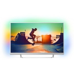 Philips Smart TV Android 55PUS6482/12 Seria PUS6482/12 139cm argintiu 4K UHD HDR Ambilight cu 3 laturi