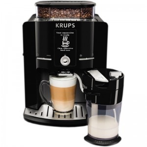 Espressor de cafea Krups 15bar, 1.7L, Negru, LattEspress EA8298