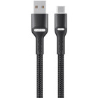 Cablu de date / adaptor Havit CB6217, USB Male la USB-C Male, 3A, 1 m, Black