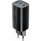 Incarcator retea Havit UC20, 1x USB, 2x USB-C, 67W, Black