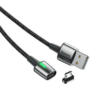 Baseus CAMXC-B01 USB Male la Micro USB Male Magnetic, 2 m, Black, amperaj maxim suportat 1.5A