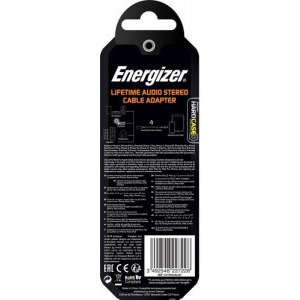 Energizer C41EUJALIAT, adaptor Lightning Male la Jack 3.5 mm Female, 0.1 m, White
