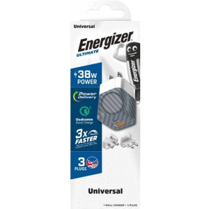 Energizer A38QMU, 1x USB-C, 1x USB, 38W (adaptor US, UK, EU)