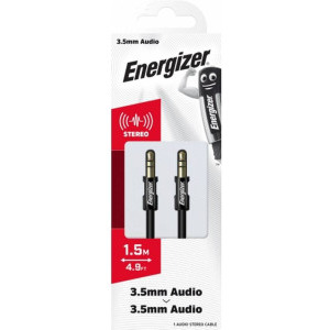 Energizer Jack 3.5 mm Male la Jack 3.5 mm Male, 1.5 m, Black