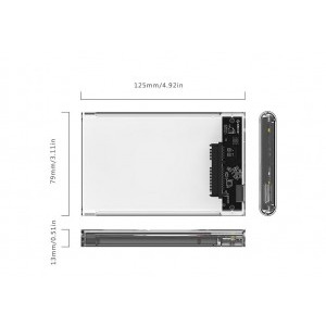 Orico 2139U3 USB 3.0 Transparent