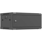 Lanberg WF01-6404-00B 4U, Wall mount, 600 x 450, Metal door, Negru