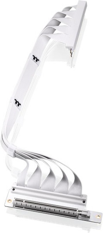 Accesoriu carcasa Thermaltake TT Premium PCI-E 4.0 Extender 400mm cu conector 90 de grade, White