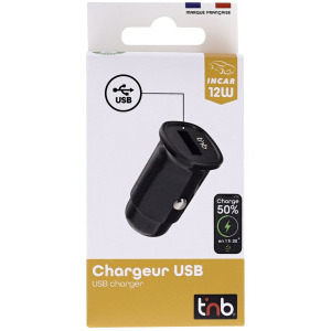 TnB 1x USB, 1A, Black
