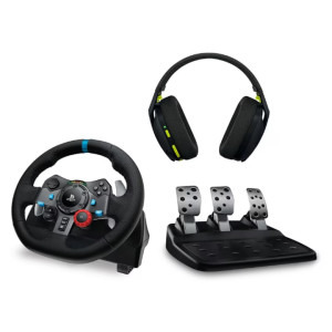 Logitech Driving Force G29 (PC/PS3/PS4/PS5) + Casti Wireless G435