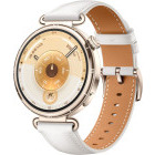 SmartWatch Huawei Watch GT 6, 41mm, Gold Stainless Steel, curea White Composite Leather