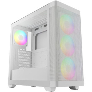 Gaming BALAUR Plus Esports Edition Alb, Intel i5-14400F 2.5GHz, 16GB DDR5, 1TB SSD, RTX 5060 8GB GDDR7, Iluminare RGB