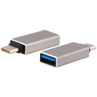 Adaptor TnB 1x USB-C Male - 1x USB 3.0 tip A Female, Gri
