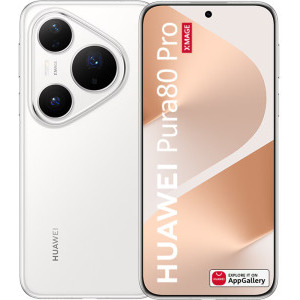 Smartphone Huawei Pura 80 Pro, 512GB, 12GB RAM, Dual SIM, 5G, 4-Camere, Glazed White
