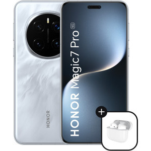 Smartphone Honor Magic7 Pro, 512GB, 12GB RAM, Dual SIM, 5G, 4-Camere, Lunar Shadow Grey + casti HONOR Choice Earbuds X7e Active