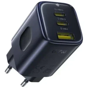 Incarcator retea Baseus PicoGo AE11, 2x USB-C, 1x USB, Quick Charge 67 W, Black