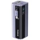 Baterie externa Baseus EnerGeek GR11, 10000 mAh, 1x USB, 2x USB-C, 100 W, Display, Cablu USB-C integrat, Grey