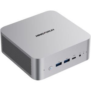 Mini PC Minis Forum M1 Pro, Procesor Intel® Core™ Ultra 9 285H 1.0GHz Arrow Lake, no RAM, no Storage, Arc 140T, no OS