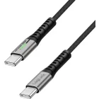 Cablu de date / adaptor Logilink CU0442 USB-C Male la USB-C Male, 240 W, 1 m, Black