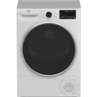 Uscator de rufe Beko B3T48233W EU, Pompa de caldura, 8 kg, Clasa D, EcoGentle, SteamCure, AquaWave, Iluminare interioara, Alb