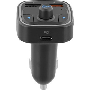 TnB 1x USB-C, 1x USB, FM transmitter + free kit, Black