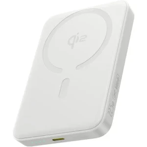 Baterie externa Baseus EnerFill FM12, 10000 mAh, 1x USB-C, 22.5 W, Qi2, White