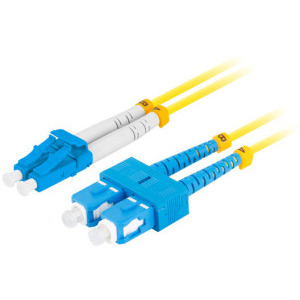 Cablu retea Lanberg Fiber Optic Patchcord SM SC/UPC-LC/UPC Duplex 2 m LSZH Yellow
