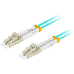 Cablu retea Lanberg Fiber Optic Patchcord MM LC/UPC-LC/UPC Duplex OM3 3 m LSZH Blue