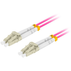 Cablu retea Lanberg Fiber Optic Patchcord MM LC/UPC-LC/UPC Duplex OM4 2 m LSZH Violet