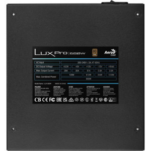 Aerocool Lux Pro, 80+ Bronze, 650W
