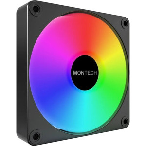 Montech GF120R V2 ARGB Reverse Blade 120mm Three Fan Pack Black