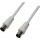 Cablu video Logilink Antena Coaxial Male - Coaxial Female, 2.5m, alb