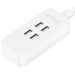 Orico DCV-4U, 4x USB, White