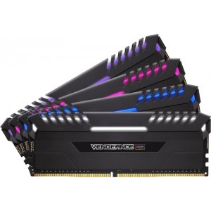 Corsair Vengeance RGB LED 64GB DDR4 2666MHz CL16 Quad Channel Kit