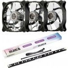 Ventilator Segotep RexGB 1200 3 Fan Kit + 2x RGB LED Strip
