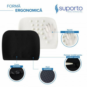 Suporto Set perna sezut compact si perna lombara