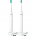 Philips Sonicare Set 2 Periute electrice Sonicare HX3675/13, 1 mod curatare, 1 intensitate, Senzor presiune, Timer, Alb