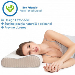 Suporto Set 2x perne ortopedice spuma cu memorie