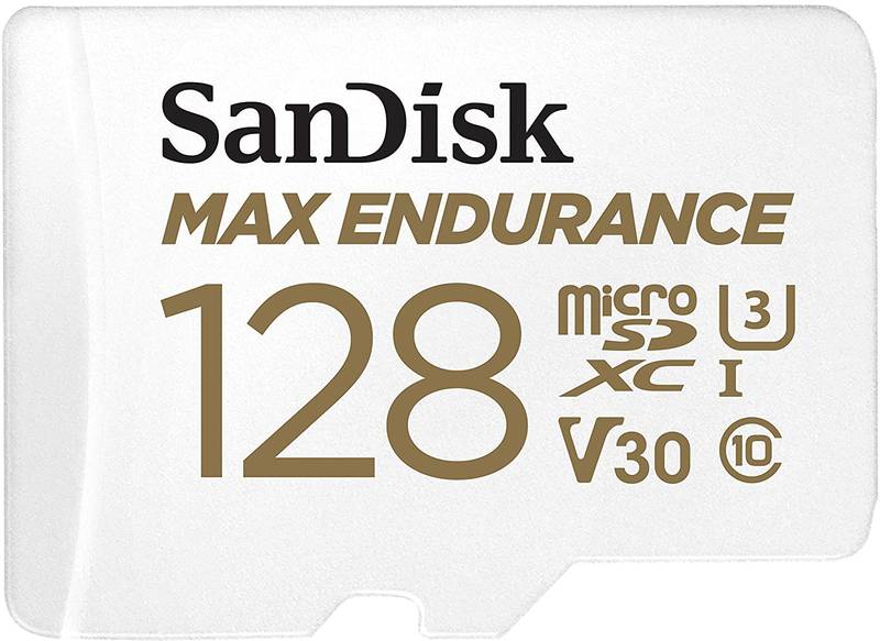 Card memorie SanDisk microSD Max Endurance UHS-I U3 V30 Class 10 128GB + adaptor