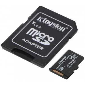 Card memorie Kingston MicroSDHC Industrial Class 10 UHS-I 16GB + Adaptor