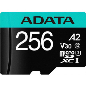 Card memorie ADATA Micro SDXC Premier Pro Clasa 10 UHS-I 256GB + Adaptor SD