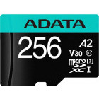 Card memorie ADATA Micro SDXC Premier Pro Clasa 10 UHS-I 256GB + Adaptor SD