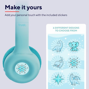 Trust On-Ear, Nouna Wireless Blue